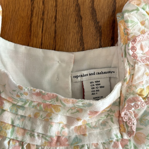 Infant 18 month old floral dress with matching headband - Picture 2 of 5
